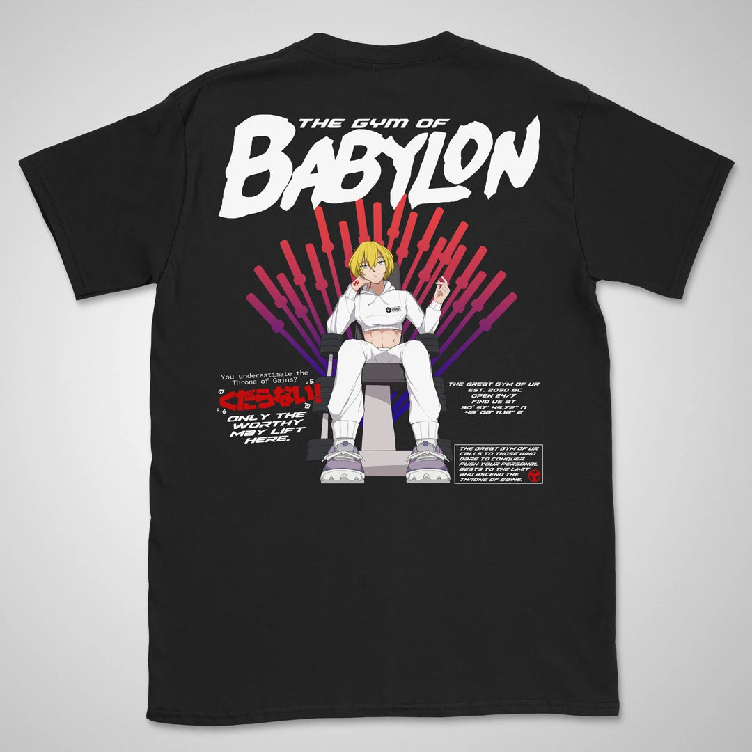 Ur Gym Throne Gen1 | back print ❀ T-shirt