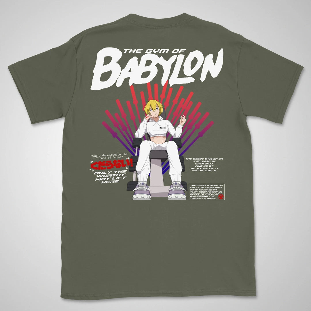 Ur Gym Throne Gen1 | back print ❀ T-shirt