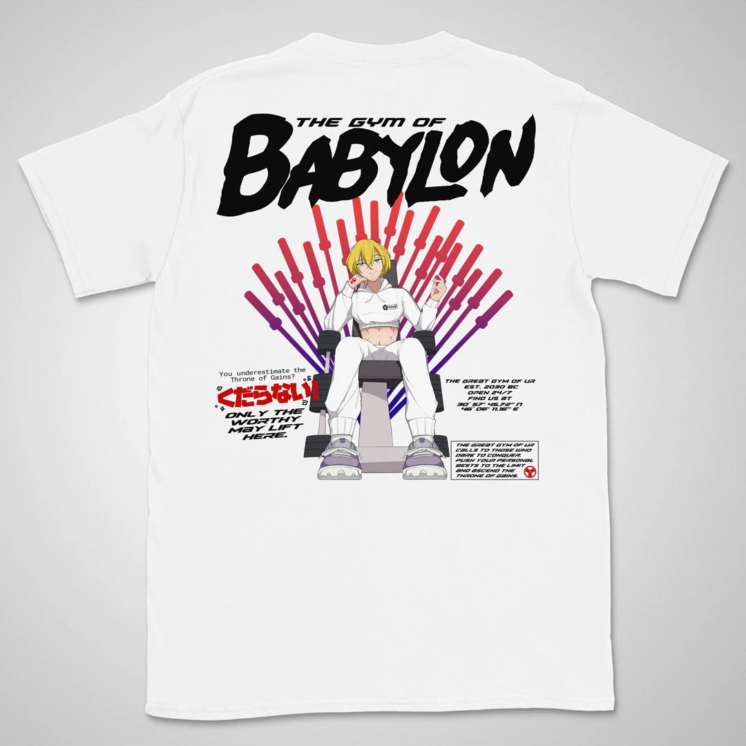 Ur Gym Throne Gen1 | back print ❀ T-shirt