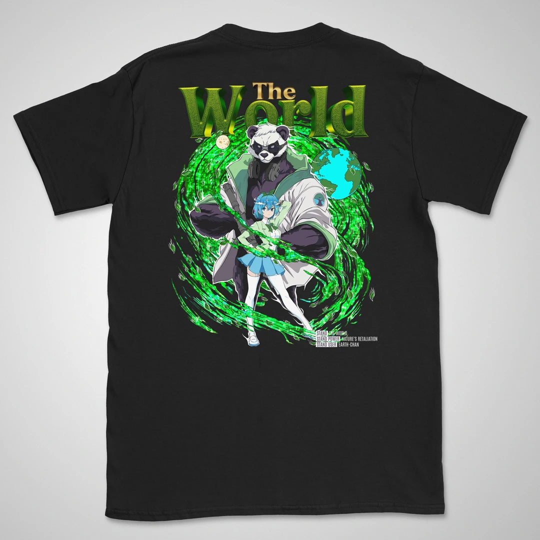 Earth-chan is a Stand User Gen1 | back print ❀ T-shirt