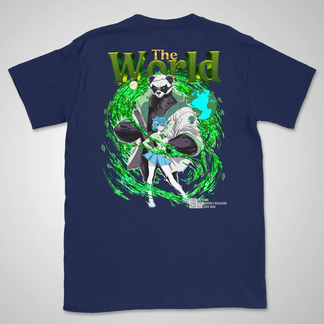Earth-chan is a Stand User Gen1 | back print ❀ T-shirt