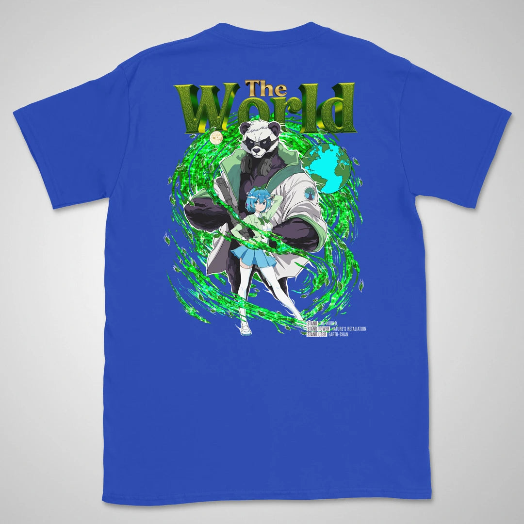Earth-chan is a Stand User Gen1 | back print ❀ T-shirt