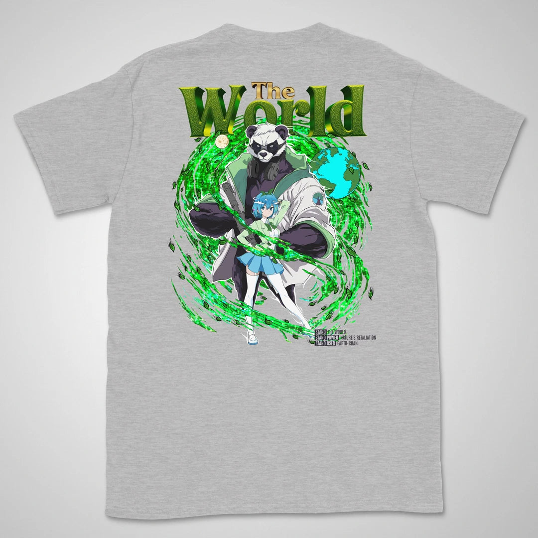 Earth-chan is a Stand User Gen1 | back print ❀ T-shirt