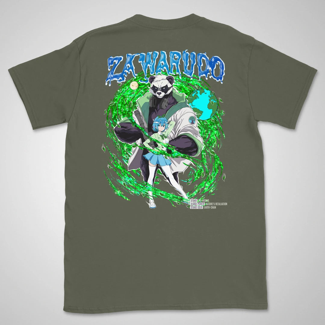 Earth-chan is a Stand User Gen2 | back print ❀ T-shirt