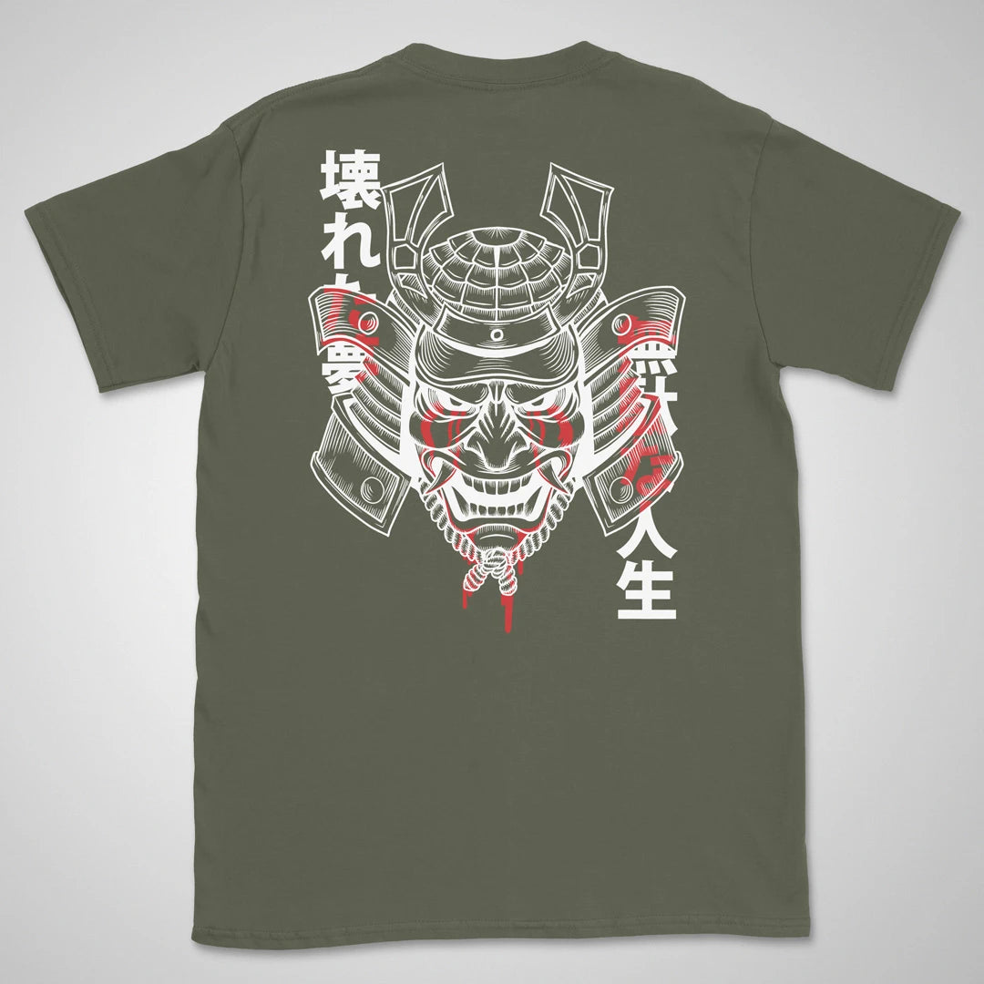 Broken Samurai | back print ❀ T-shirt
