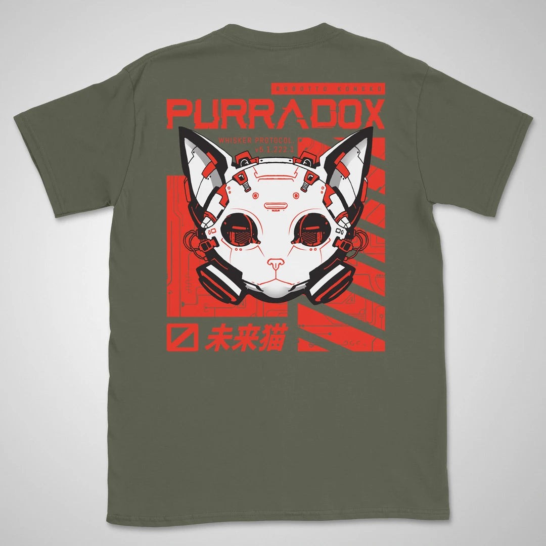 Purradox | back print ❀ T-shirt