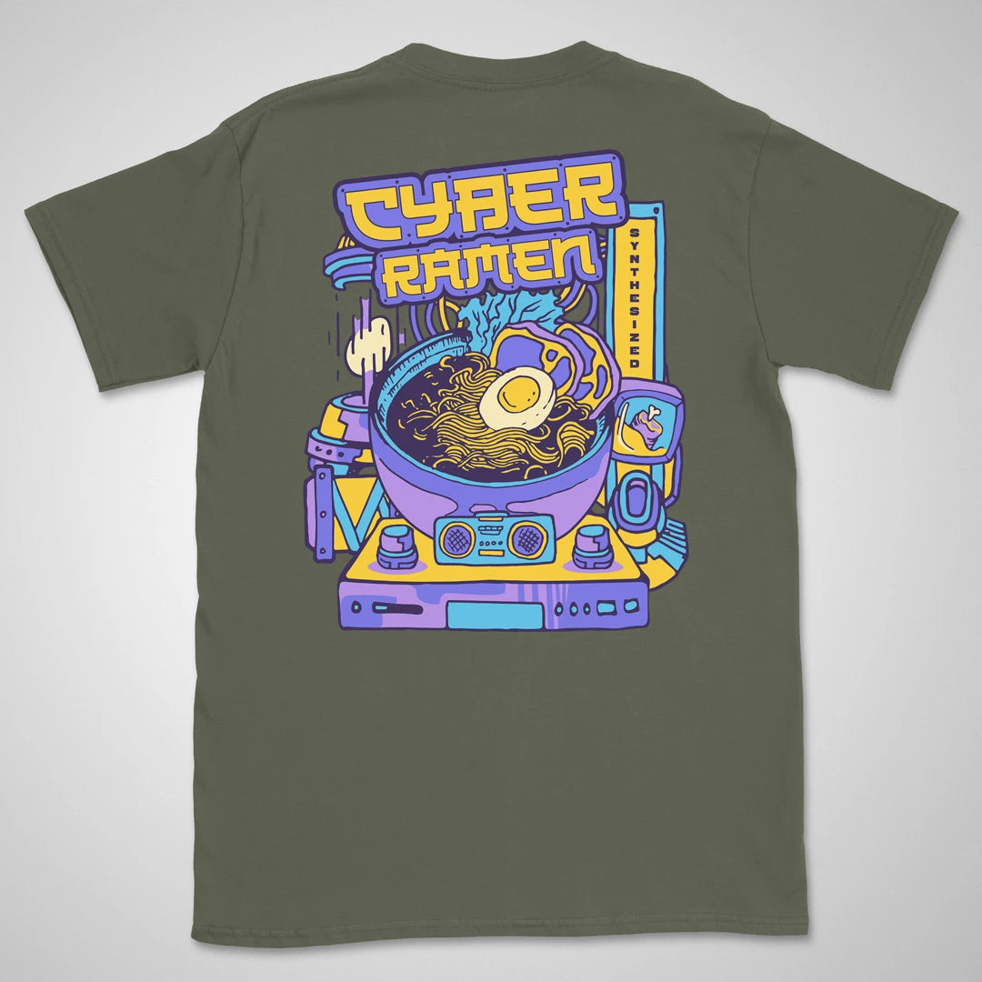 Cyber Ramen | back print ❀ T-shirt