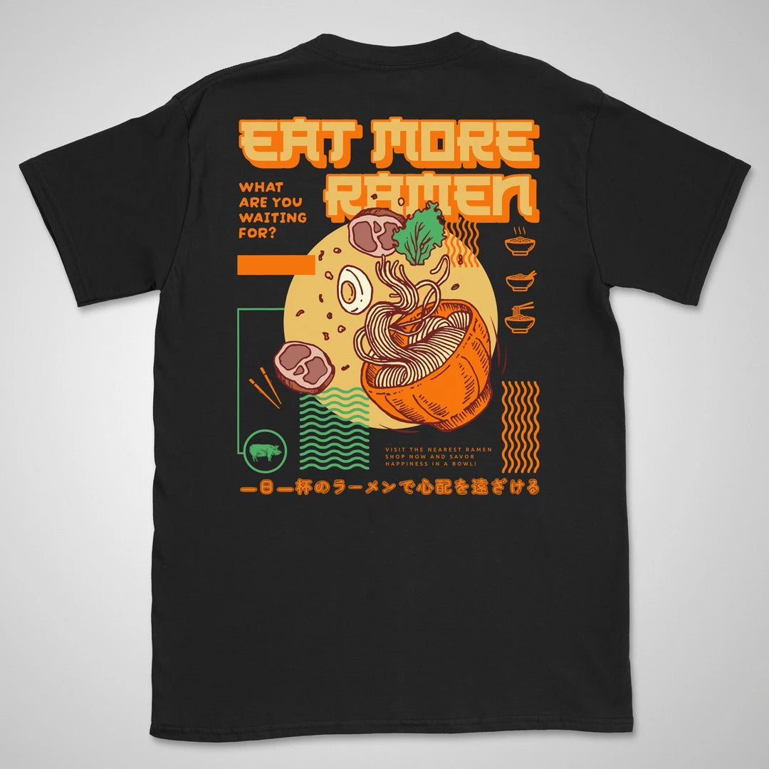 Eat More Ramen Gen1 | back print ❀ T-shirt