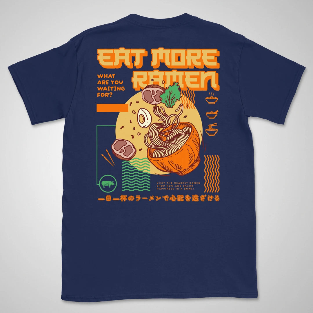 Eat More Ramen Gen1 | back print ❀ T-shirt