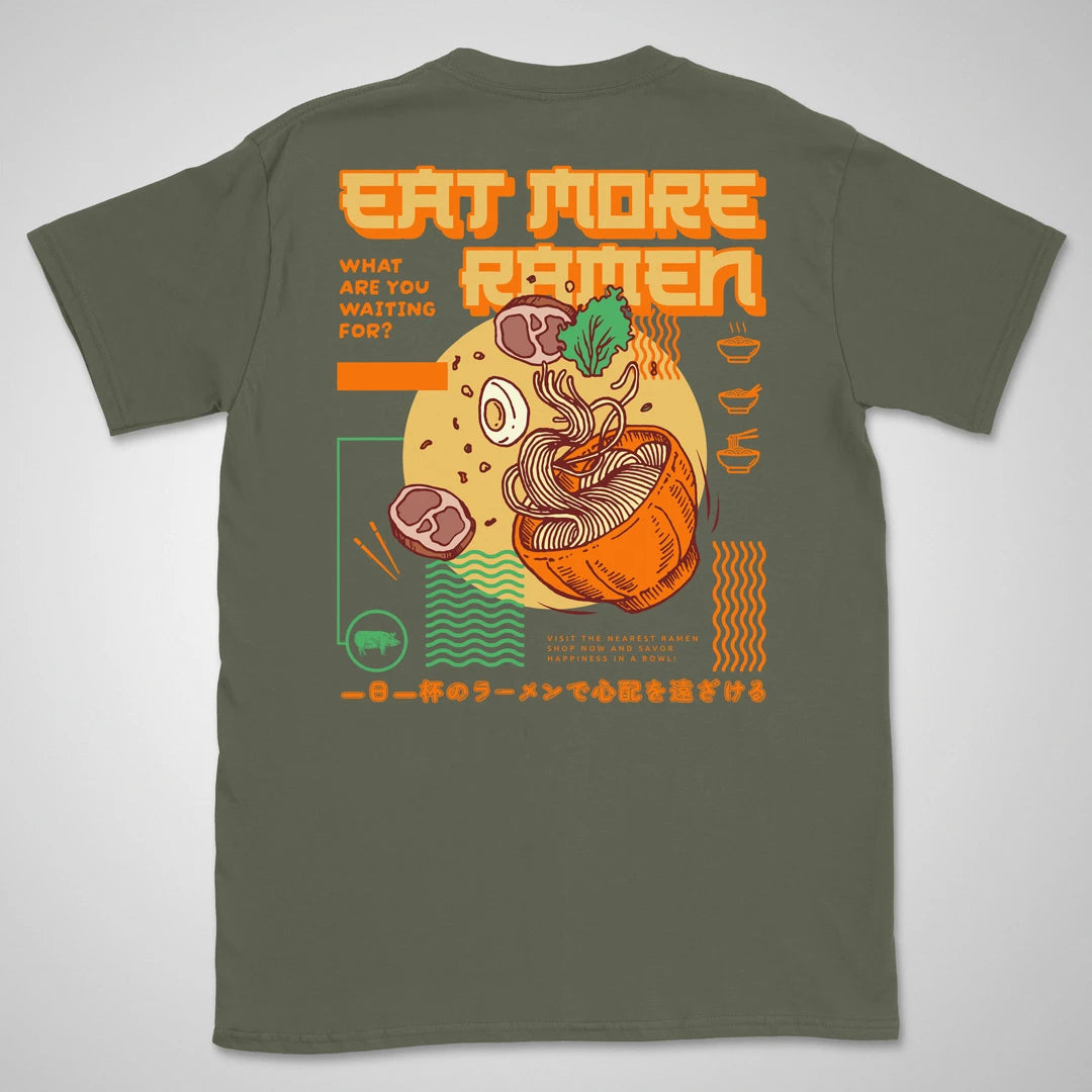 Eat More Ramen Gen1 | back print ❀ T-shirt