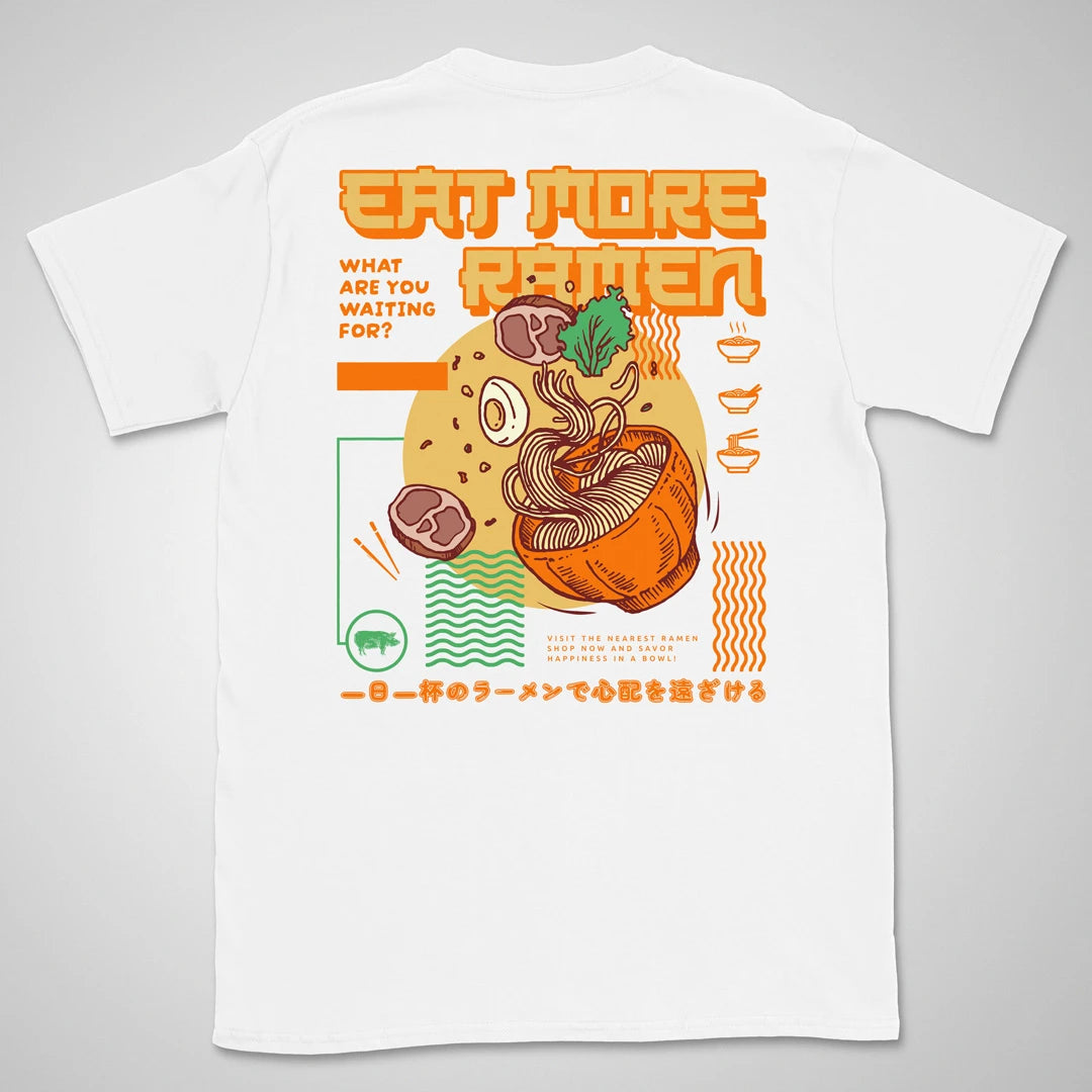 Eat More Ramen Gen1 | back print ❀ T-shirt