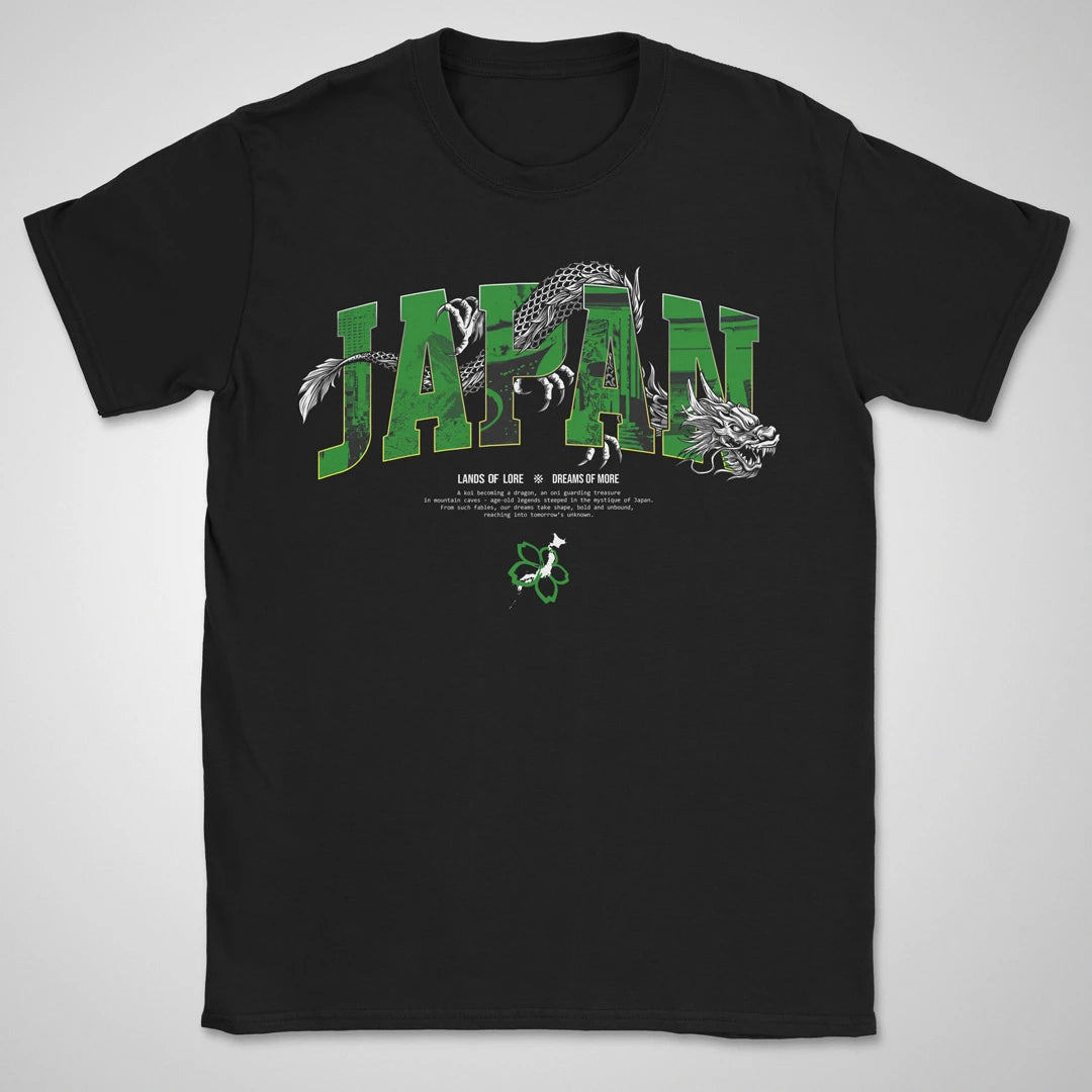 Japan Lands Of Lore Green ❀ T-shirt