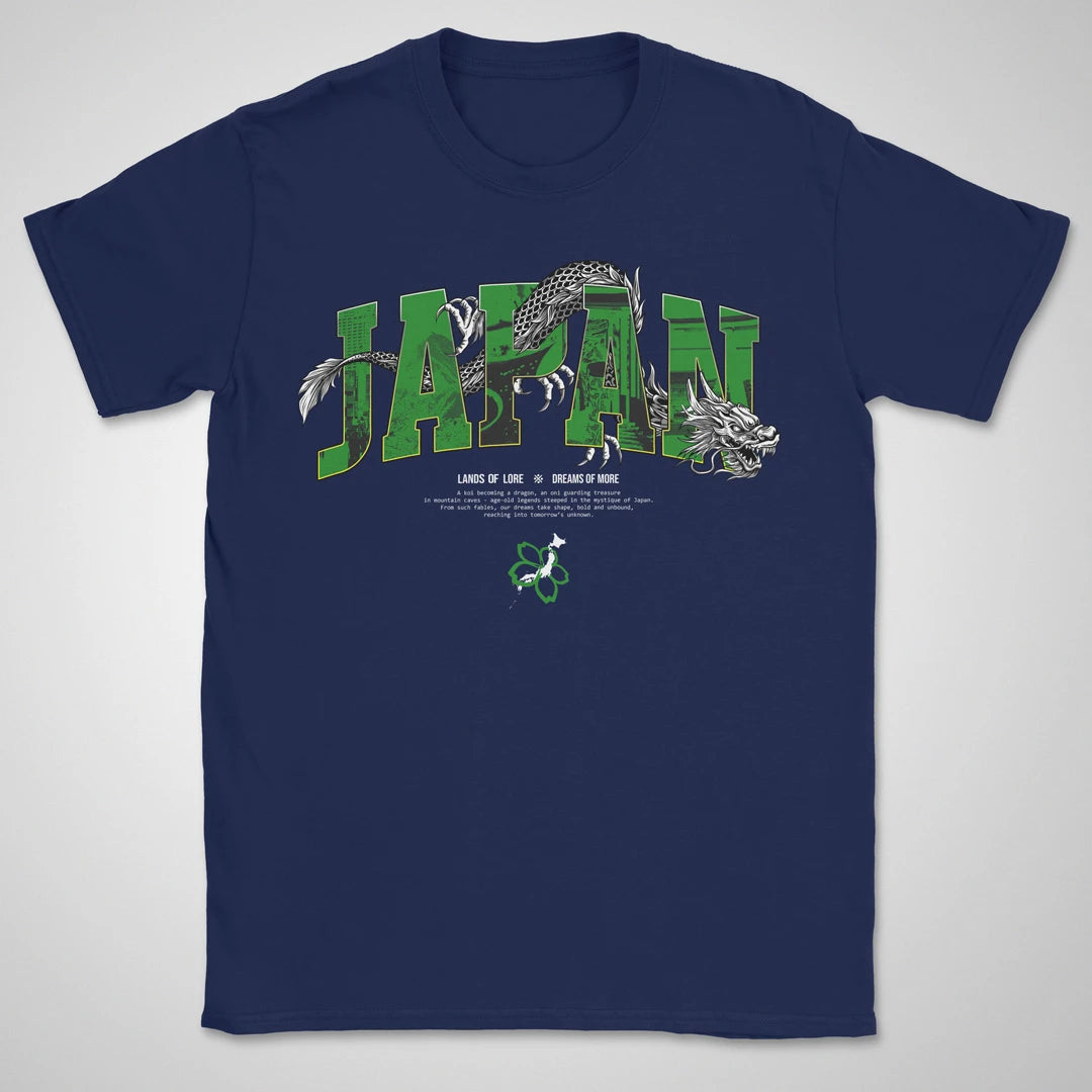 Japan Lands Of Lore Green ❀ T-shirt