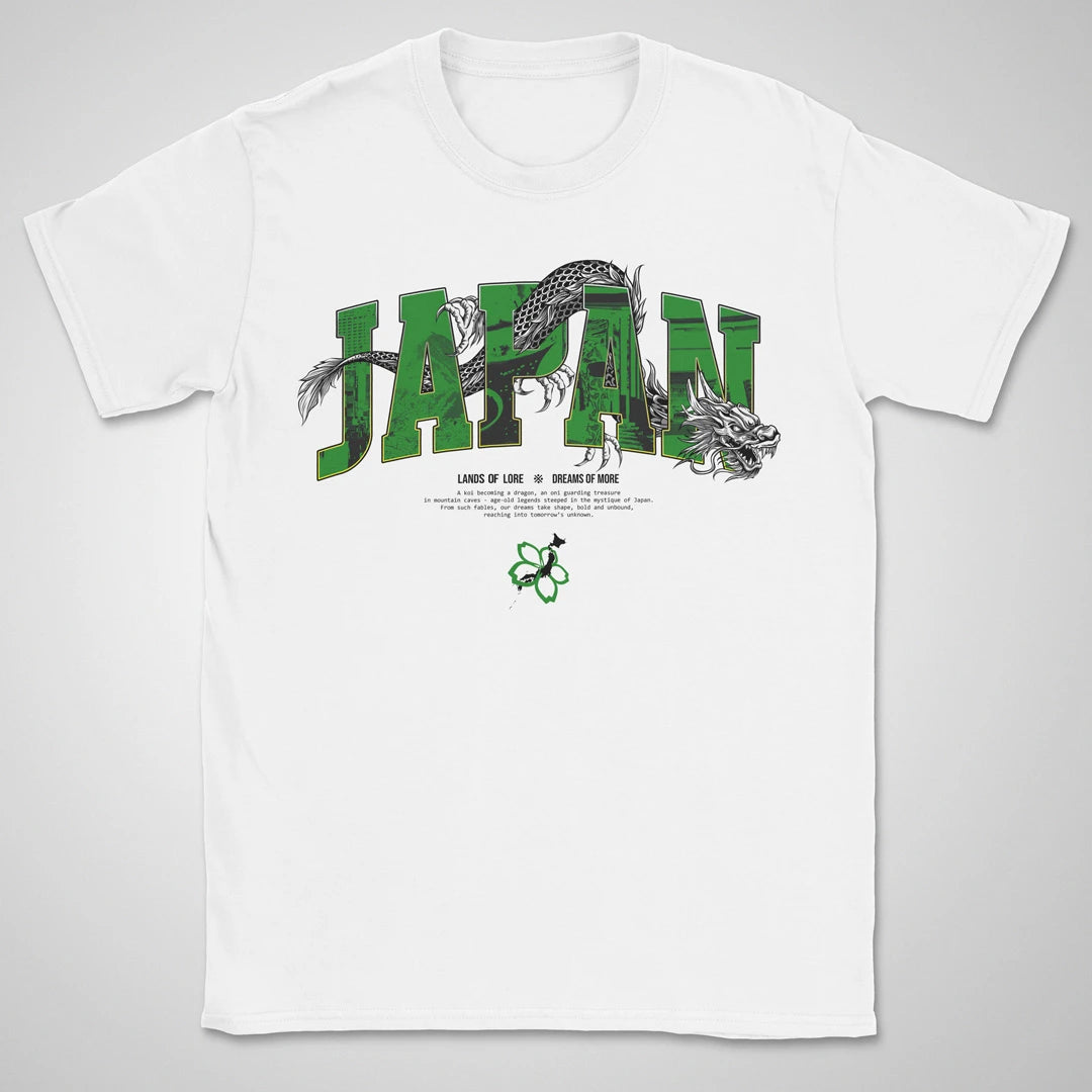 Japan Lands Of Lore Green ❀ T-shirt