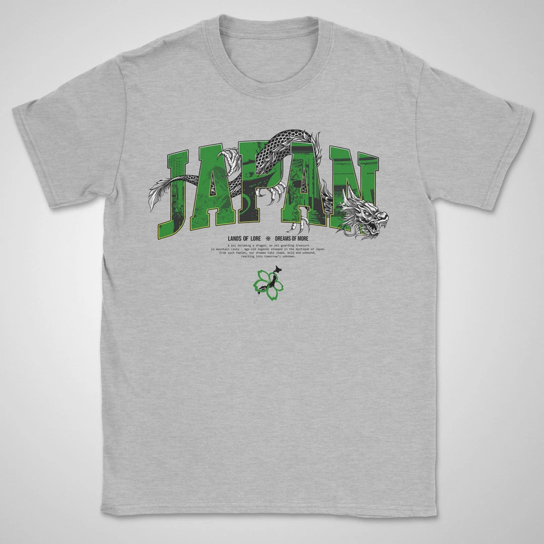 Japan Lands Of Lore Green ❀ T-shirt