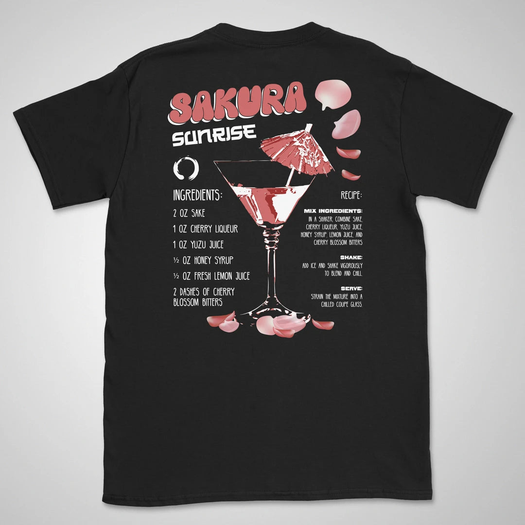 Sakura Sunrise | back print ❀ T-shirt