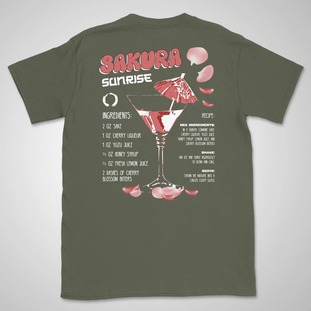 Sakura Sunrise | back print ❀ T-shirt