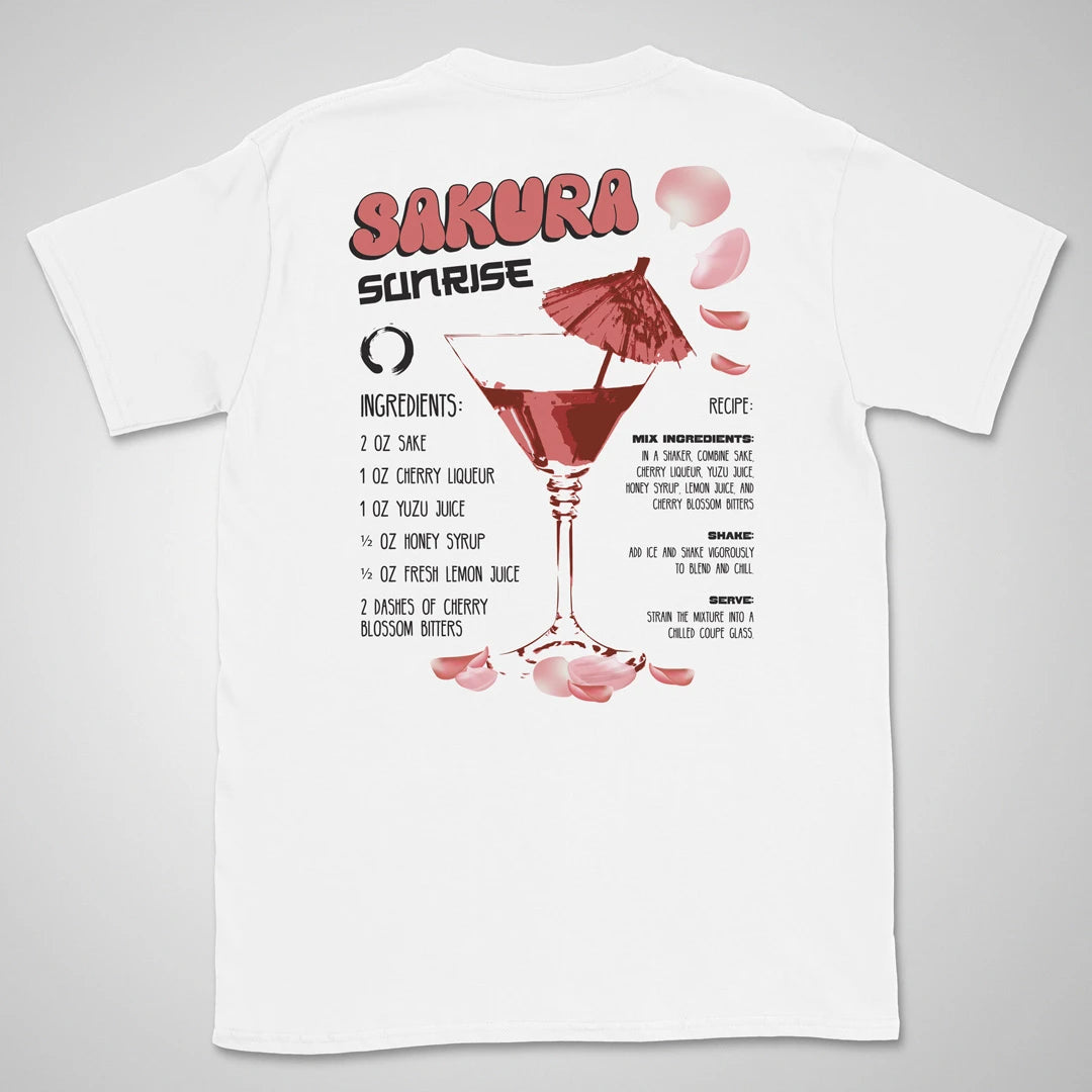 Sakura Sunrise | back print ❀ T-shirt