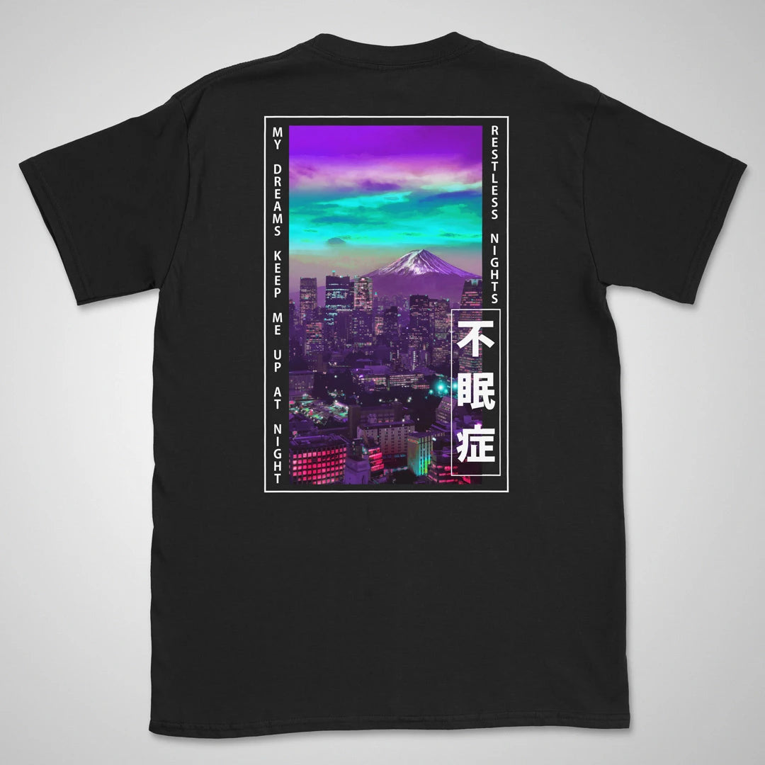 Restless Nights | back print ❀ T-shirt