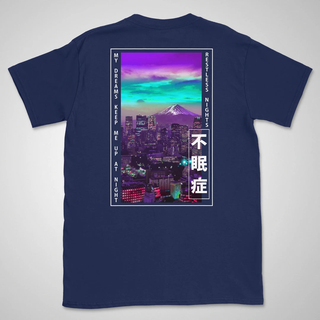 Restless Nights | back print ❀ T-shirt