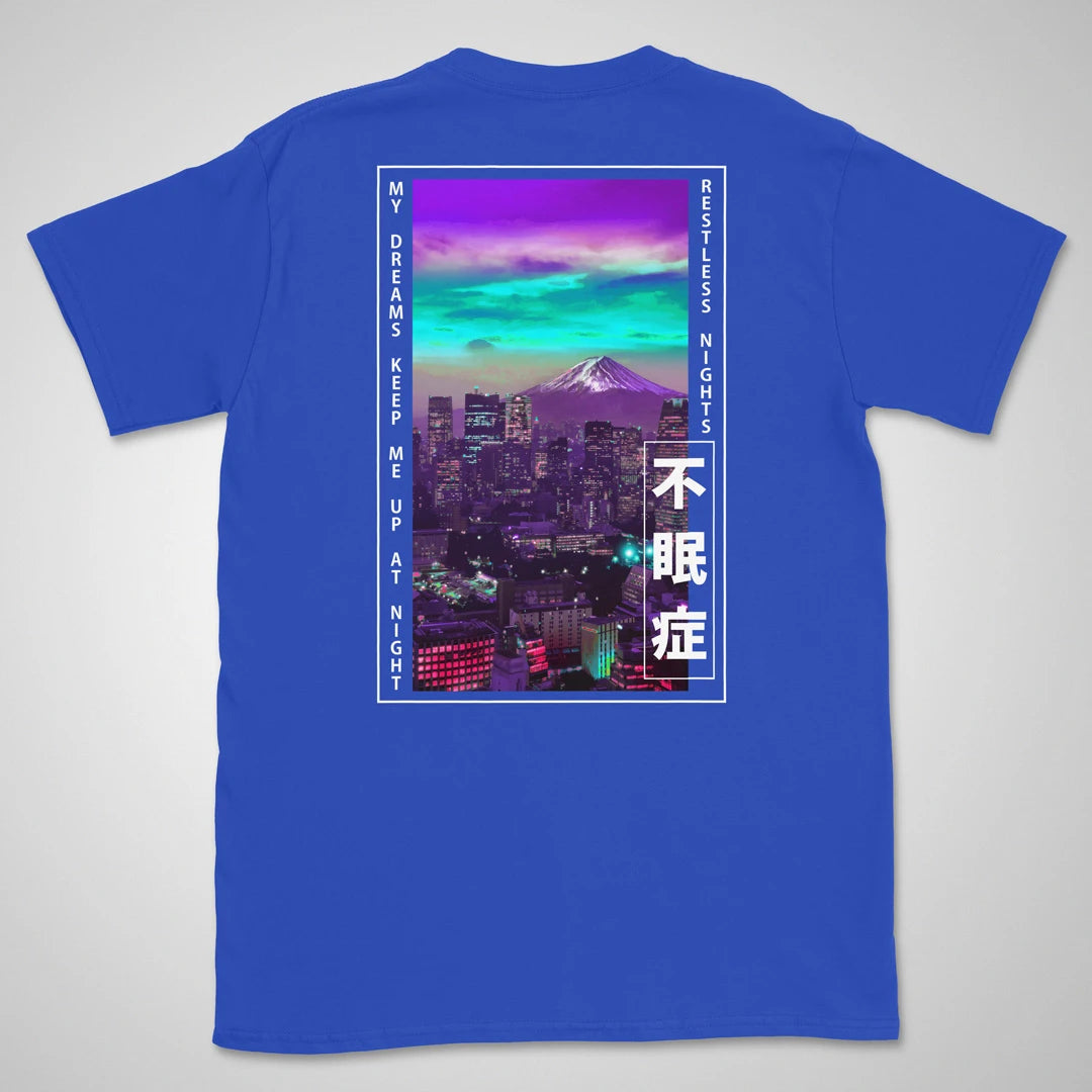Restless Nights | back print ❀ T-shirt