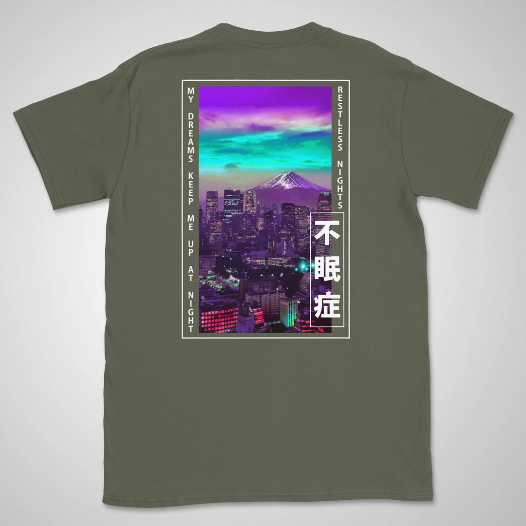 Restless Nights | back print ❀ T-shirt