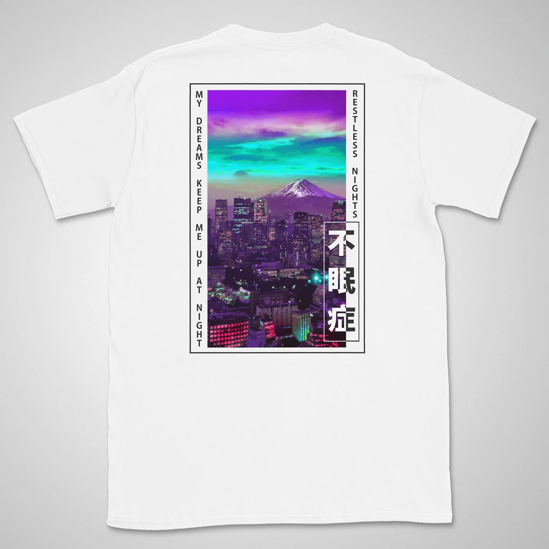 Restless Nights | back print ❀ T-shirt