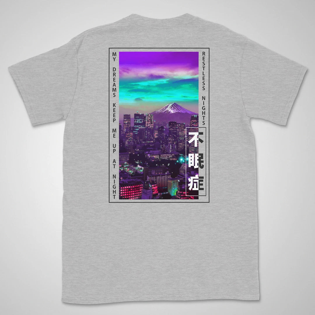 Restless Nights | back print ❀ T-shirt