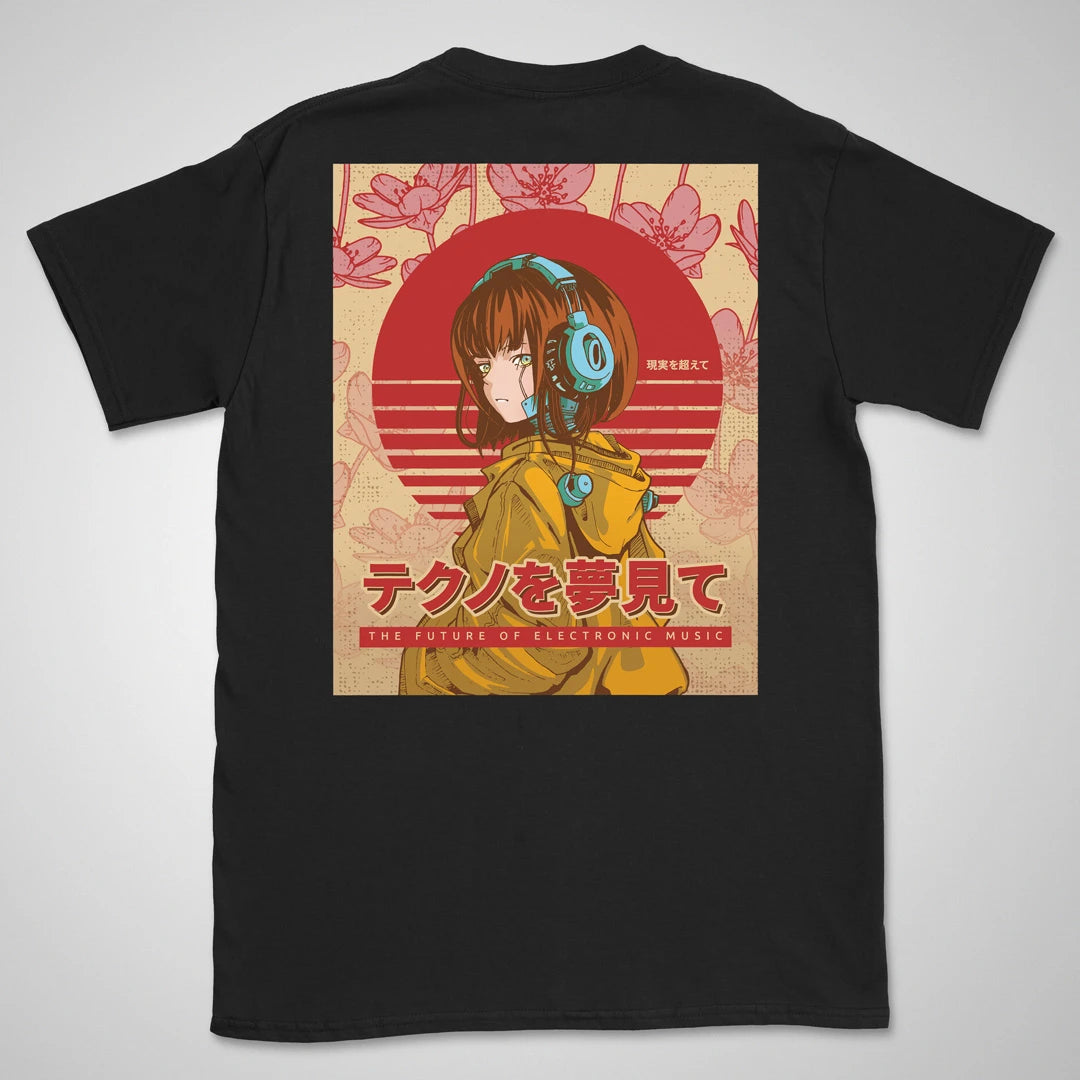 Dreaming of Techno | back print ❀ T-shirt