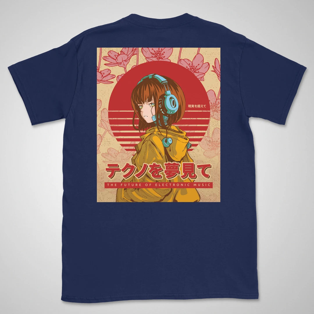 Dreaming of Techno | back print ❀ T-shirt