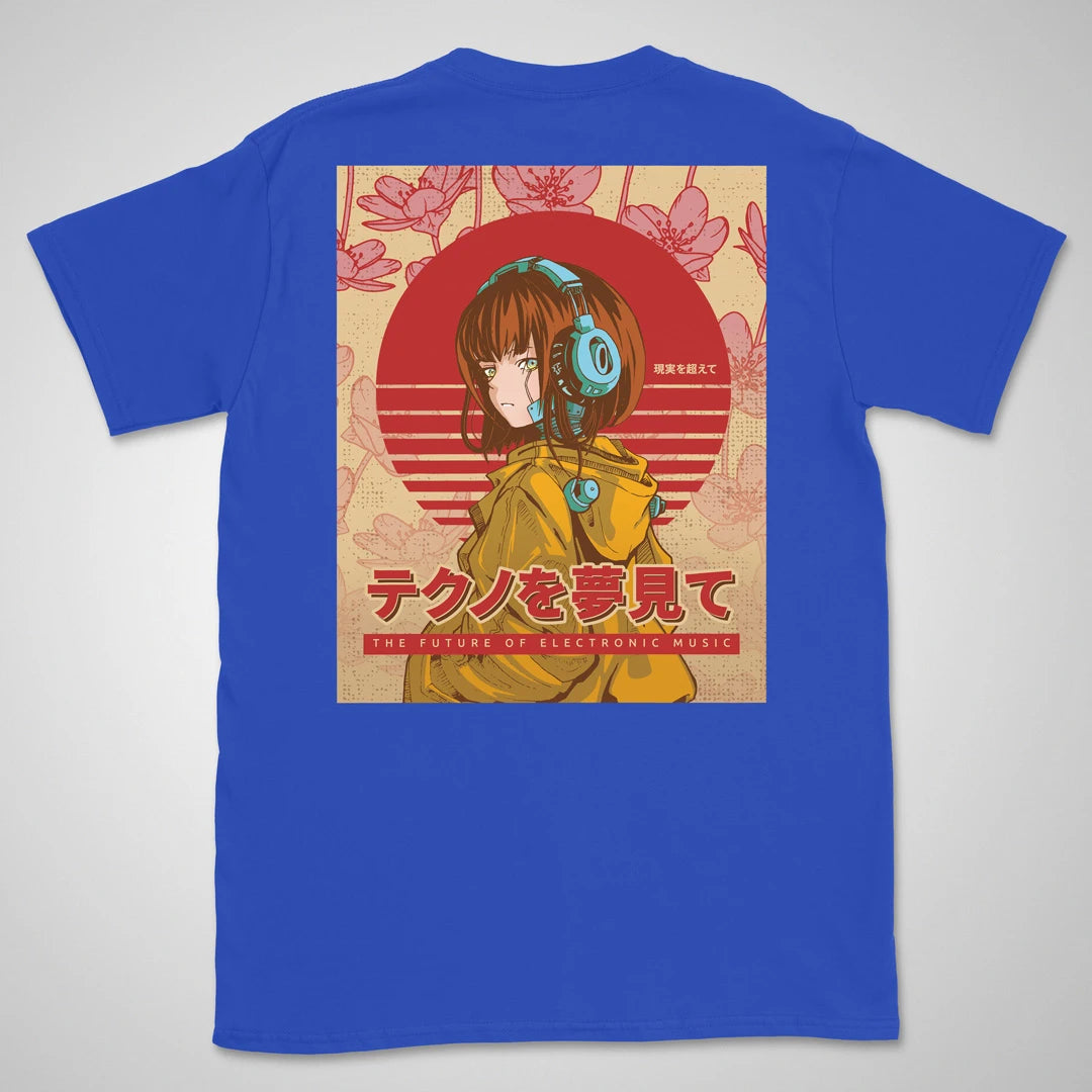 Dreaming of Techno | back print ❀ T-shirt