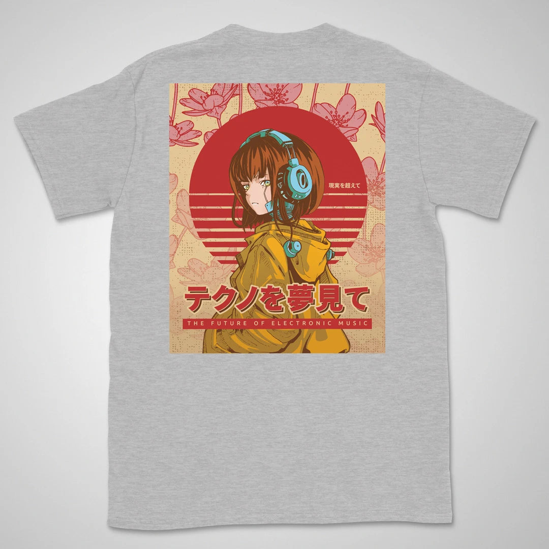 Dreaming of Techno | back print ❀ T-shirt