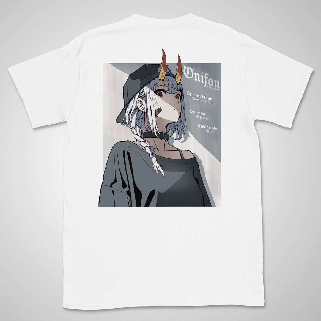OniFan Magazine | back print ❀ T-shirt