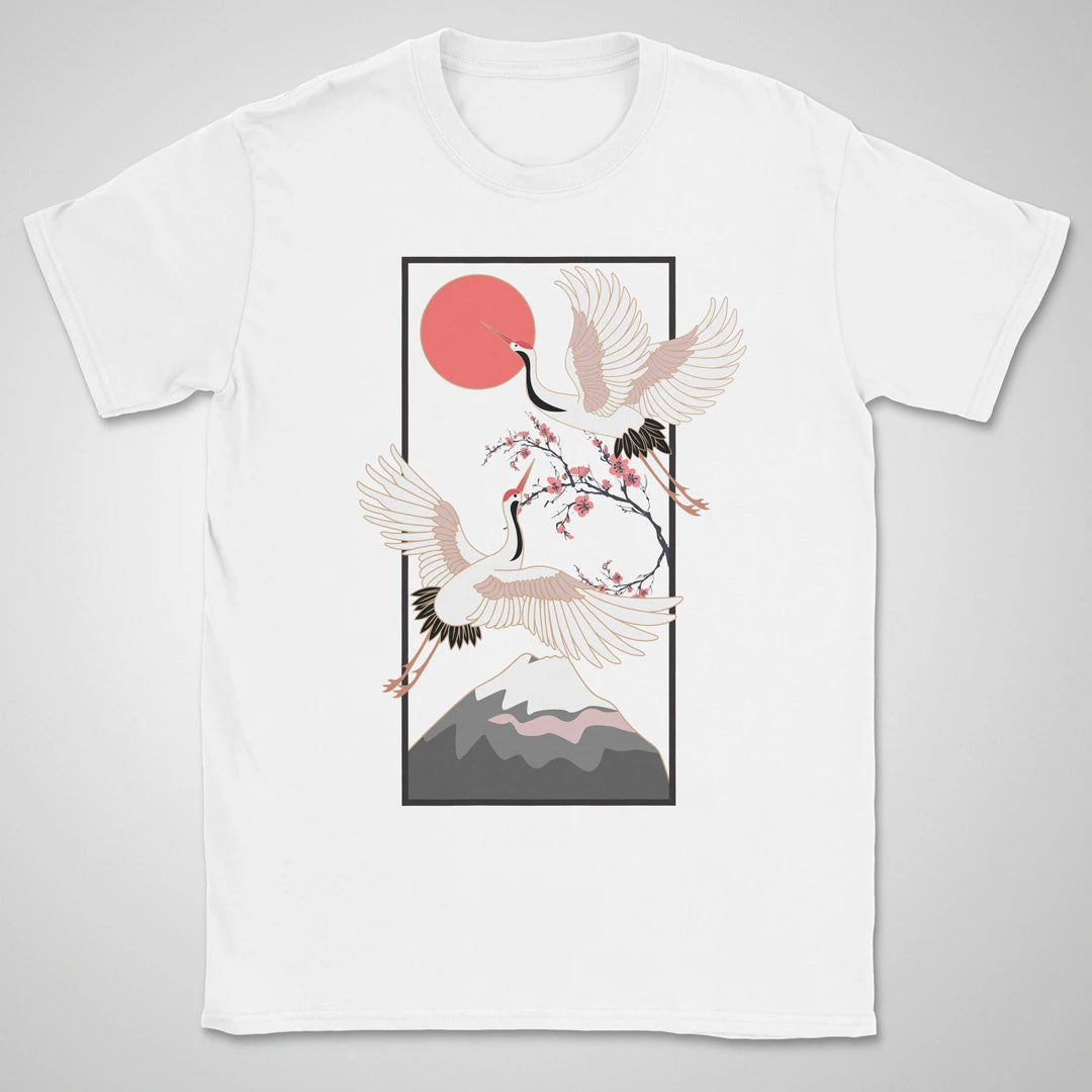 Cranes Over Fuji ❀ T-shirt