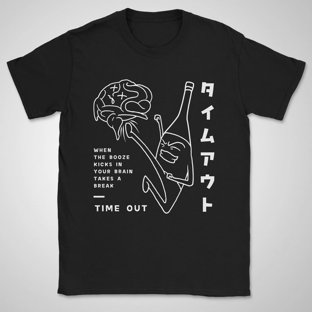 Booze Time Out BW ❀ T-shirt