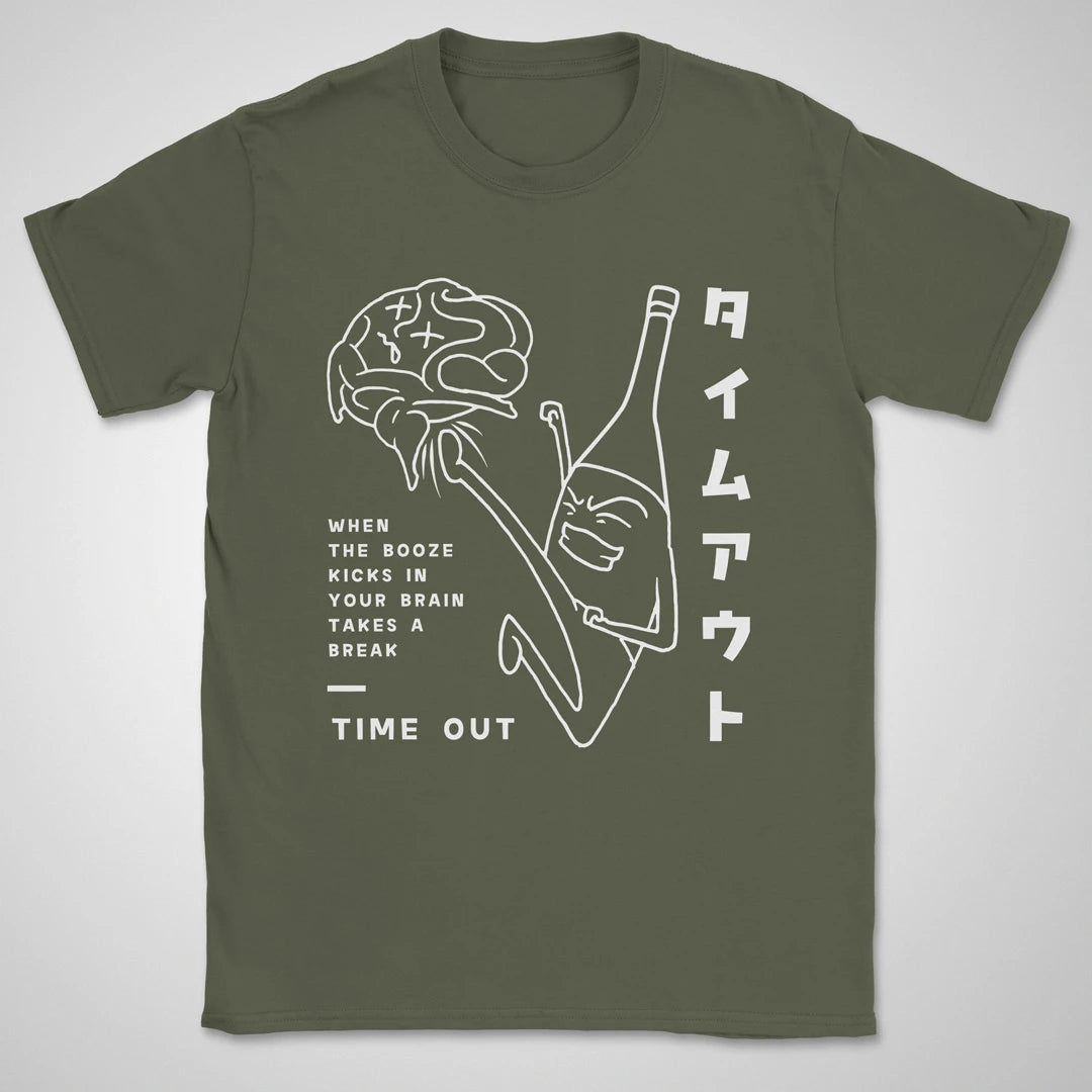 Booze Time Out BW ❀ T-shirt