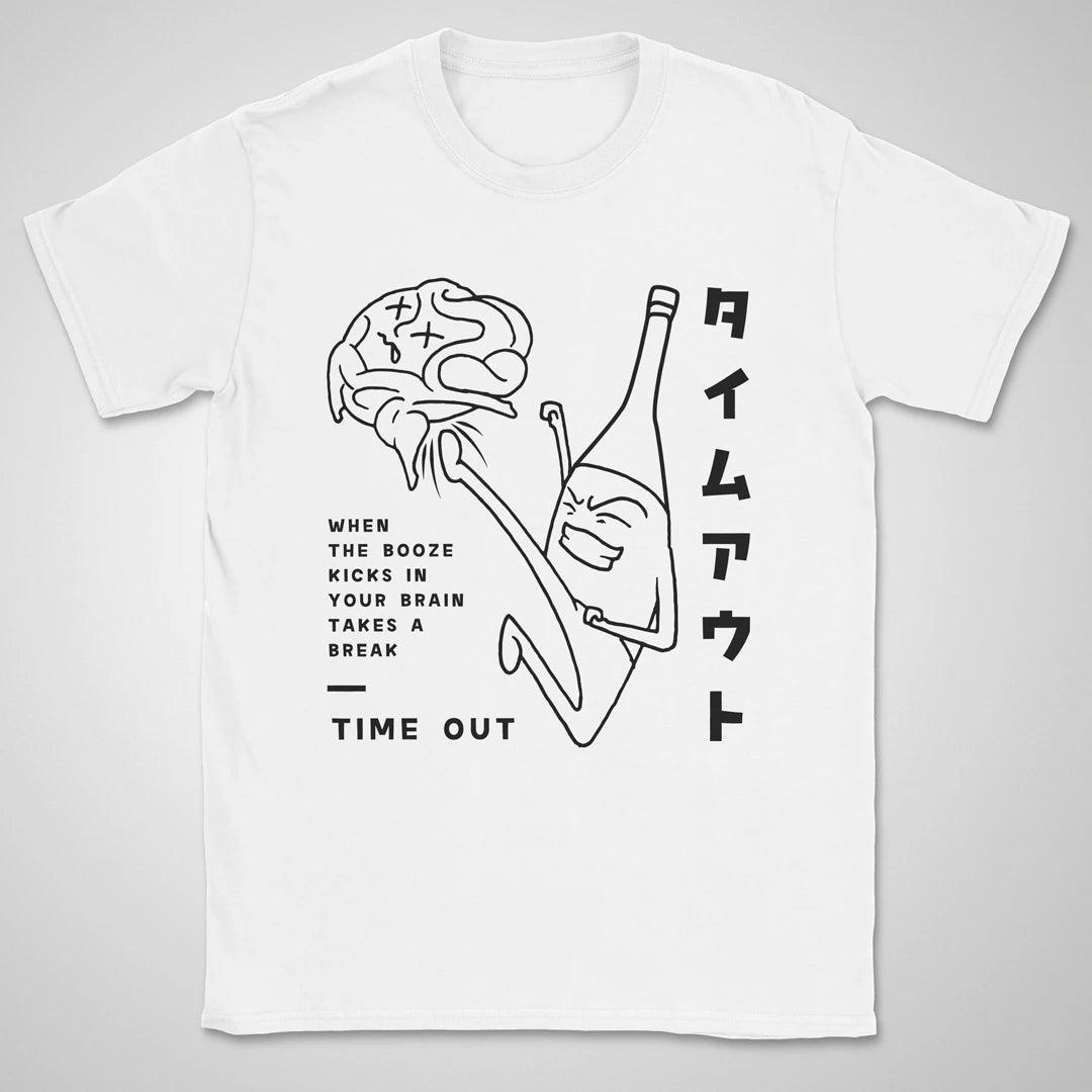 Booze Time Out BW ❀ T-shirt