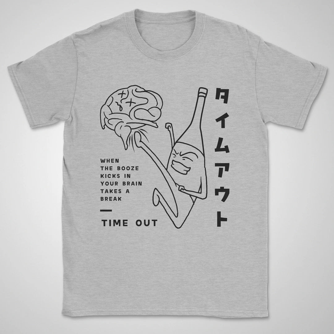 Booze Time Out BW ❀ T-shirt