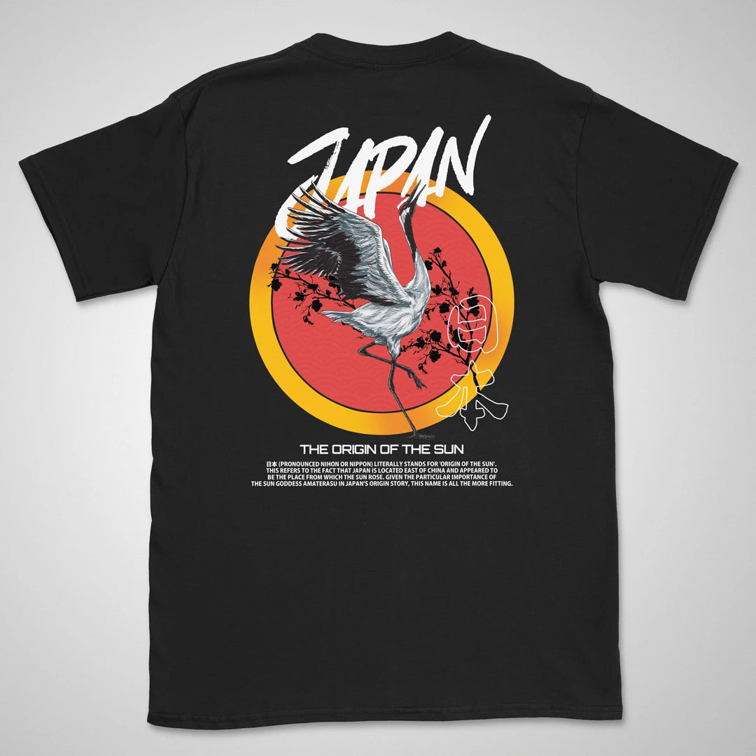 Nippon Crane | back print ❀ T-shirt