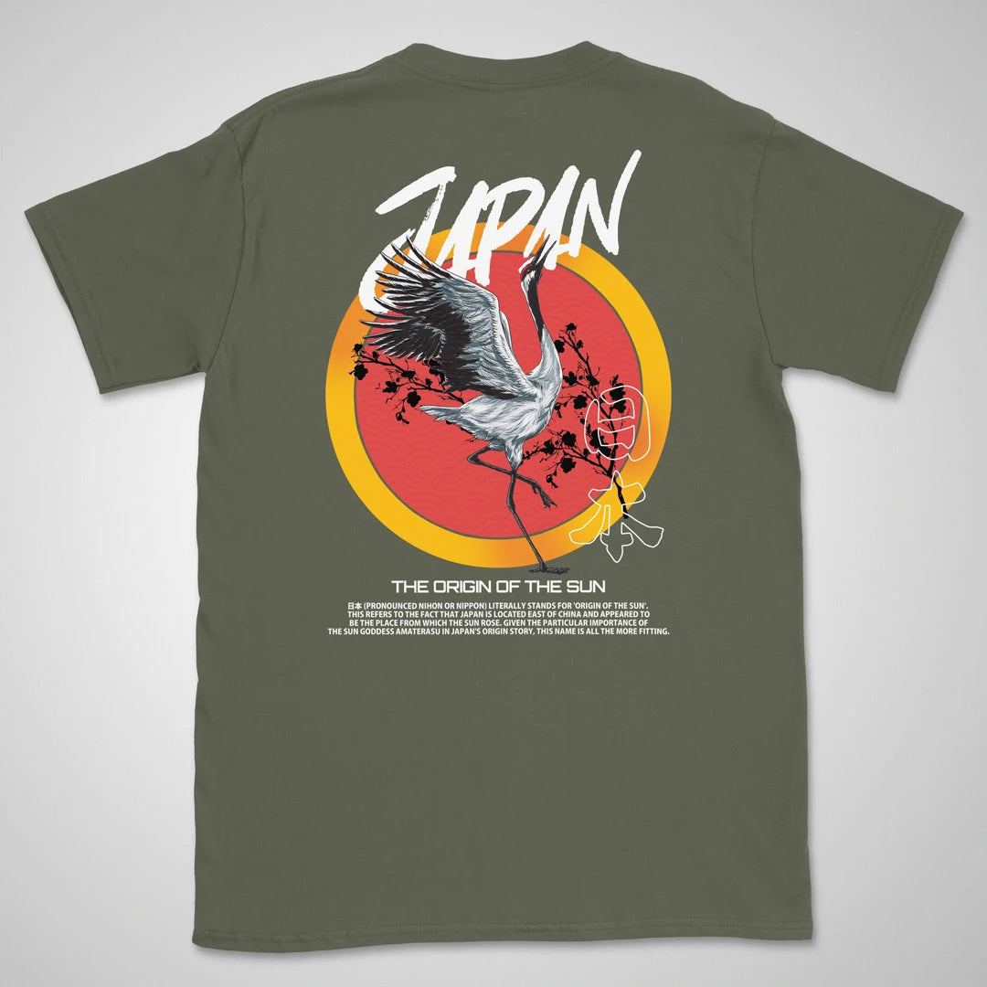 Nippon Crane | back print ❀ T-shirt