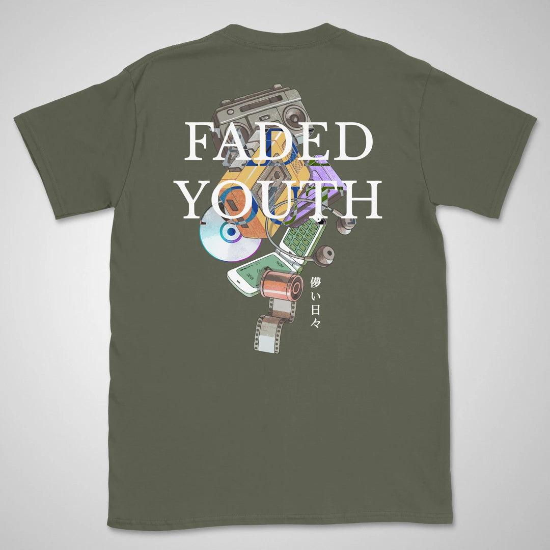 Faded Youth | back print ❀ T-shirt