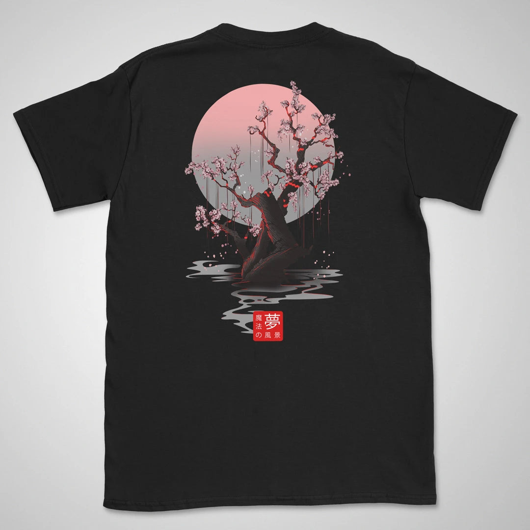 Sakura Moon | back print ❀ T-shirt