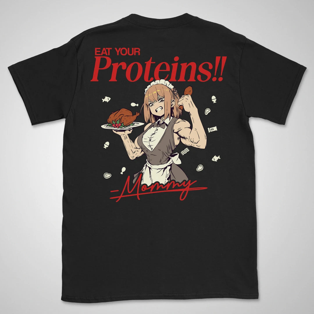 Eat Your Proteins | back print ❀ T-shirt