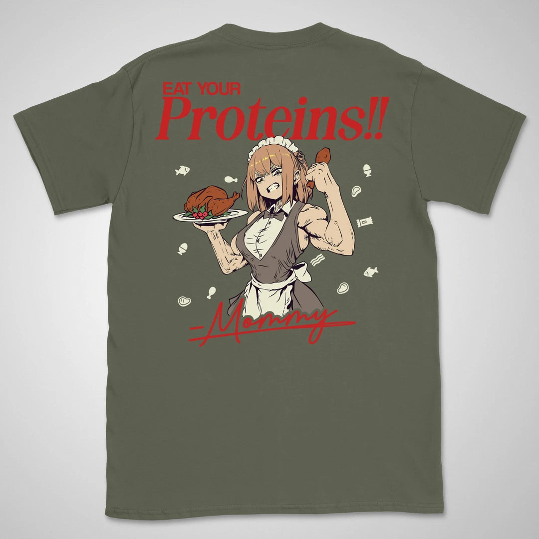 Eat Your Proteins | back print ❀ T-shirt