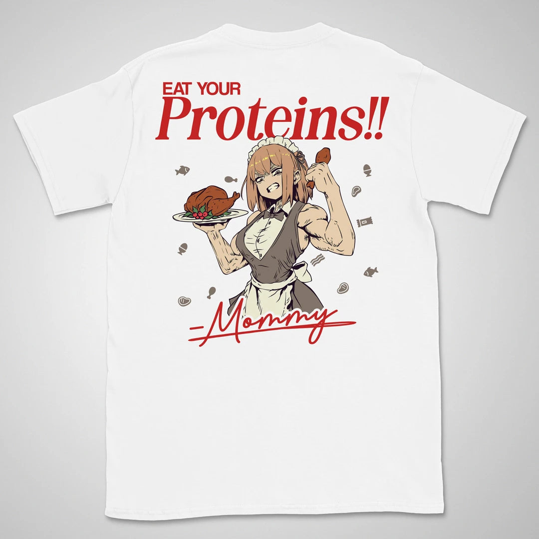 Eat Your Proteins | back print ❀ T-shirt