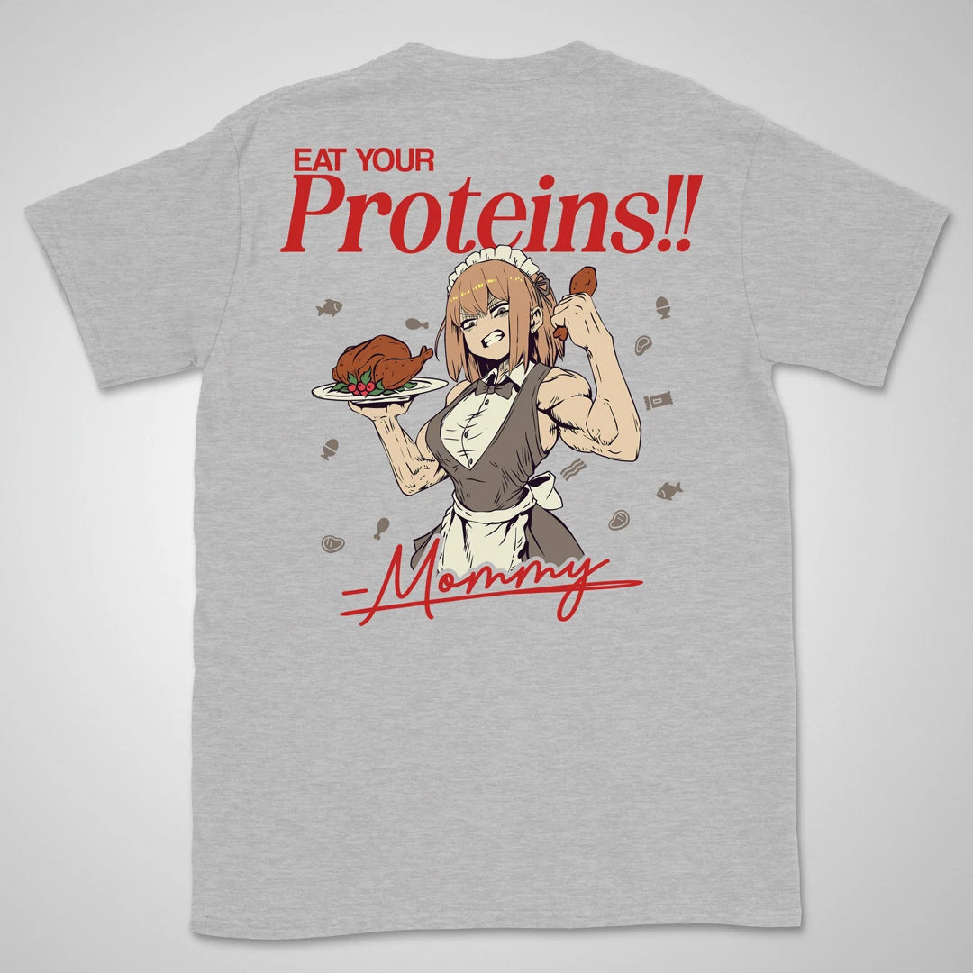 Eat Your Proteins | back print ❀ T-shirt