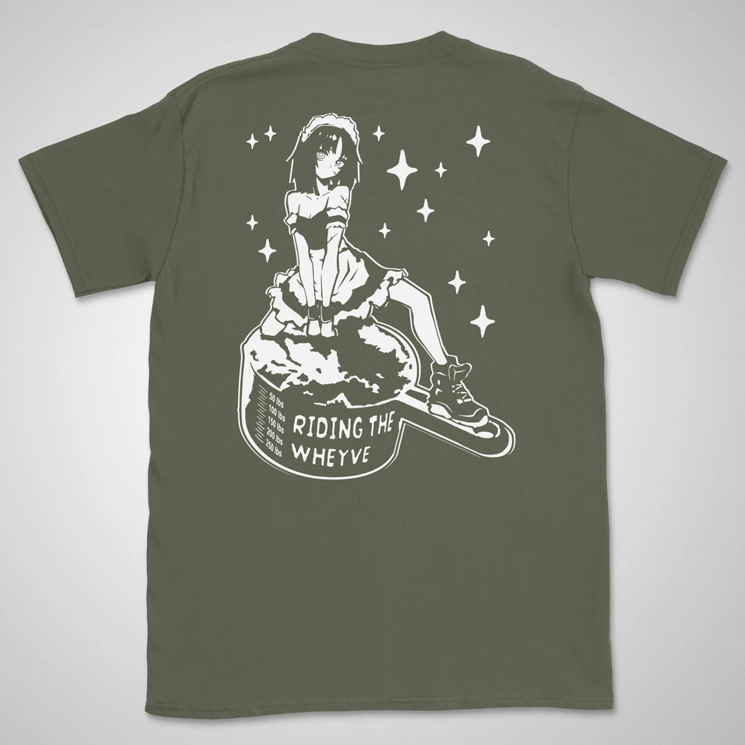 Riding The Wheyve | back print ❀ T-shirt