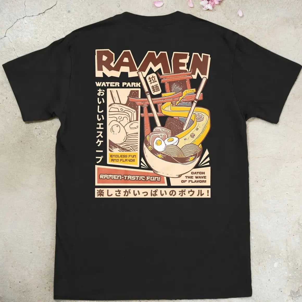 Ramen Water Park | back print ❀ T-shirt