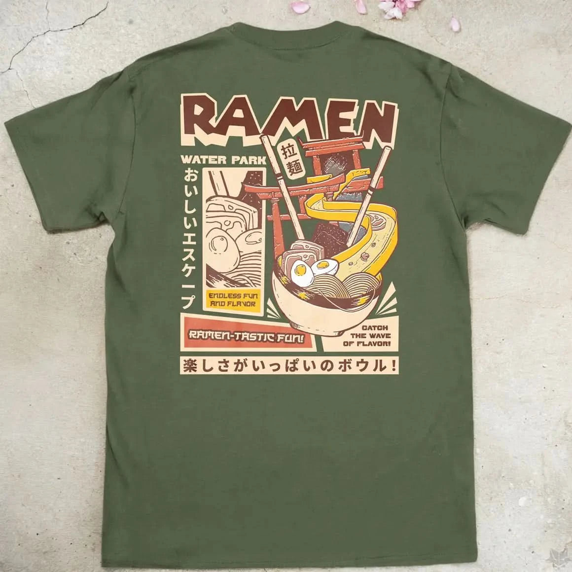 Ramen Water Park | back print ❀ T-shirt