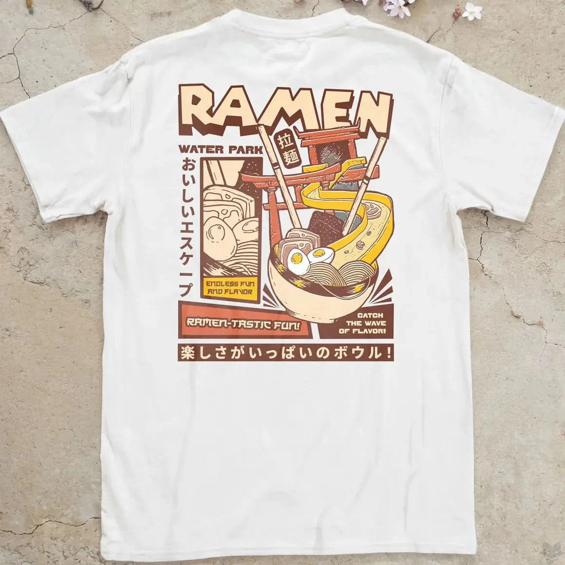 Ramen Water Park | back print ❀ T-shirt